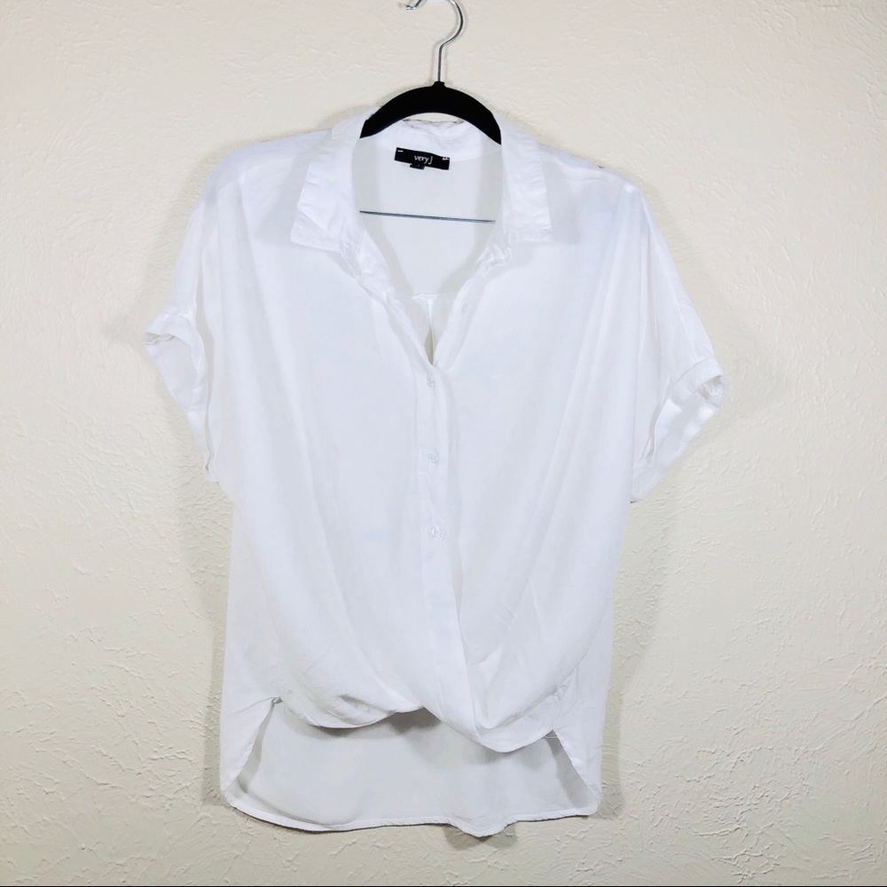 White Button Down Blouse